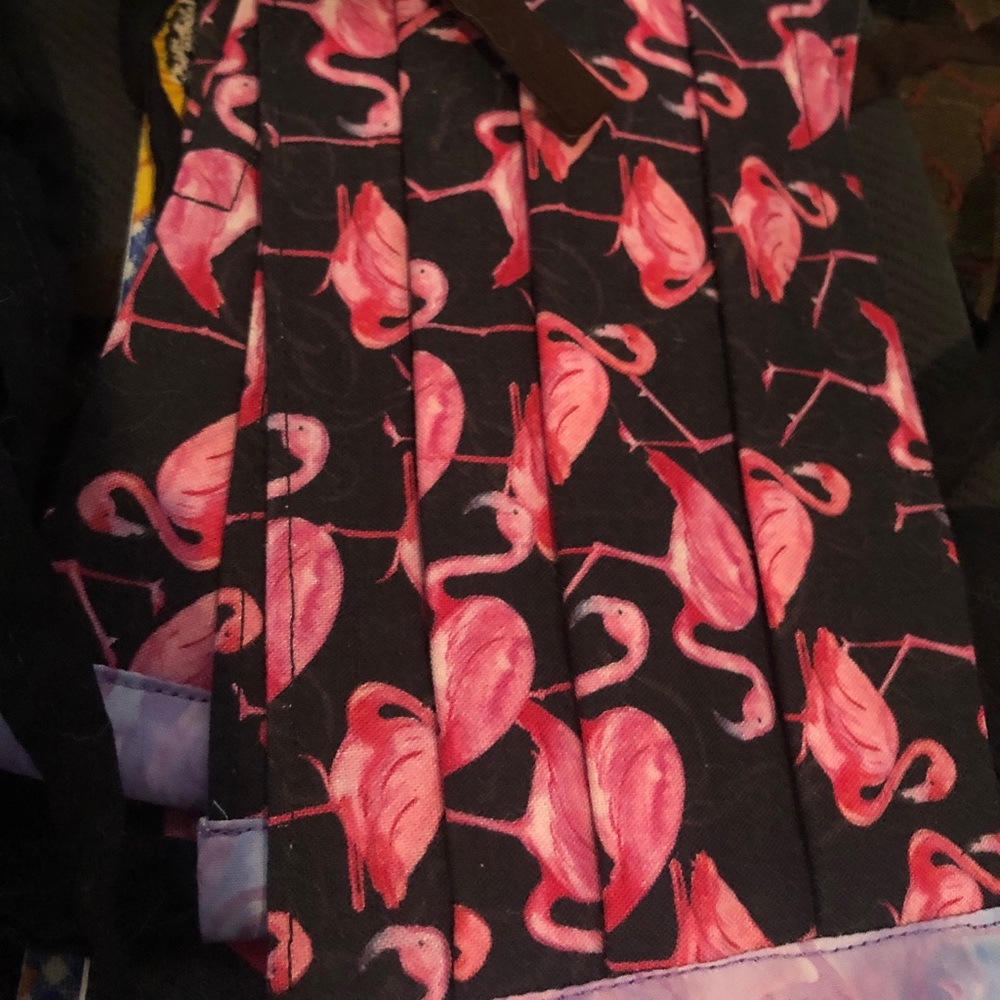 Pink flamingo cotton masks